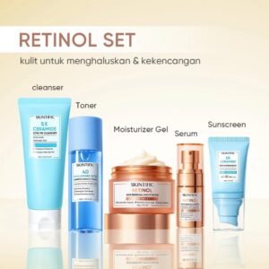 SKINTIFIC Retinol Set – Perawatan Anti-Aging Terbaik!
